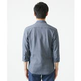 【7分袖/洗える】スタンドカラーシャツ / ストライプサッカー | MK MICHEL KLEIN homme | 詳細画像11