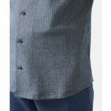 【7分袖/洗える】スタンドカラーシャツ / ストライプサッカー | MK MICHEL KLEIN homme | 詳細画像16