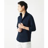 【7分袖/洗える】スタンドカラーシャツ / ストライプサッカー | MK MICHEL KLEIN homme | 詳細画像20