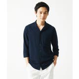 【7分袖/洗える】スタンドカラーシャツ / ストライプサッカー | MK MICHEL KLEIN homme | 詳細画像22