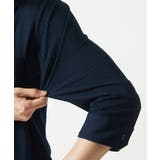 【7分袖/洗える】スタンドカラーシャツ / ストライプサッカー | MK MICHEL KLEIN homme | 詳細画像28