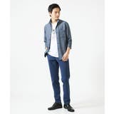 【7分袖/洗える】スタンドカラーシャツ / ストライプサッカー | MK MICHEL KLEIN homme | 詳細画像7