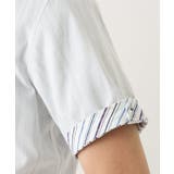 ドビーリバーシブルストライプ半袖シャツ | MK MICHEL KLEIN homme | 詳細画像29