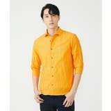 オレンジ(15) | リネンスタンドシャツ | MK MICHEL KLEIN homme