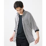 【大きいサイズあり】七分袖シャツ/ペンシルストライプジャージ | MK MICHEL KLEIN homme | 詳細画像10