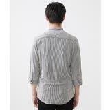 【大きいサイズあり】七分袖シャツ/ペンシルストライプジャージ | MK MICHEL KLEIN homme | 詳細画像2