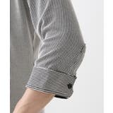 【大きいサイズあり】七分袖シャツ/ペンシルストライプジャージ | MK MICHEL KLEIN homme | 詳細画像4