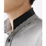 【大きいサイズあり】七分袖シャツ/ペンシルストライプジャージ | MK MICHEL KLEIN homme | 詳細画像7