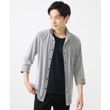 【大きいサイズあり】七分袖シャツ/ペンシルストライプジャージ | MK MICHEL KLEIN homme | 詳細画像9