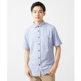 【大きいサイズあり】半袖シャツ/ミストワッシャーカノコ | MK MICHEL KLEIN homme | 詳細画像2