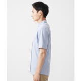 【大きいサイズあり】半袖シャツ/ミストワッシャーカノコ | MK MICHEL KLEIN homme | 詳細画像4