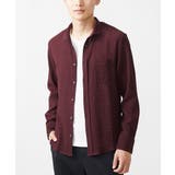パープル | 【ON/OFF対応】長袖シャツ/ラダーストライプ | MK MICHEL KLEIN homme