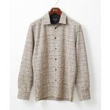 ベージュ | 【アンサンブル対応】長袖シャツ/BUZZツィードジャージ | MK MICHEL KLEIN homme