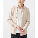 ベージュ | 【大きいサイズあり】長袖シャツ/NEOライトTRストレッチ | MK MICHEL KLEIN homme