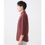 【大きいサイズあり】七分袖シャツ/ミストワッシャーカノコ | MK MICHEL KLEIN homme | 詳細画像4