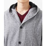 フードコーディガン ブラッシュドメルトンジャージ | MK MICHEL KLEIN homme | 詳細画像5