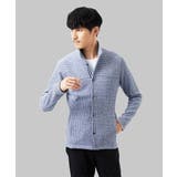 【イージーケア】ラッセルスタンドカーディガン | MK MICHEL KLEIN homme | 詳細画像1