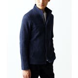 ネイビー | 【イージーケア】ラッセルスタンドカーディガン | MK MICHEL KLEIN homme