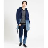 グラデーションデニムジャージ ロングパーカー | MK MICHEL KLEIN homme | 詳細画像3