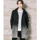 ブラック | グラデーションデニムジャージ ロングパーカー | MK MICHEL KLEIN homme