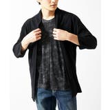 ブラック | 【洗える】 シフォンヨウリュウカーディガン | MK MICHEL KLEIN homme
