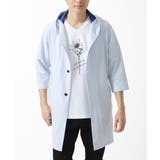 ライトブルー | 【洗える】ストライプサッカーカーディガン | MK MICHEL KLEIN homme