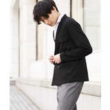 ブラック | ジャージーダブルジャケット | MK MICHEL KLEIN homme