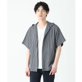 ネイビー(57) | ボタンレスフードカーディガン | MK MICHEL KLEIN homme