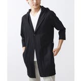 ブラック | ロングフードコーディガン | MK MICHEL KLEIN homme