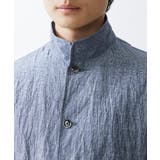 リネンワッシャースタンドカラージャケット | MK MICHEL KLEIN homme | 詳細画像8 