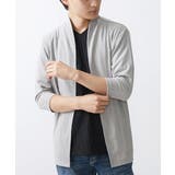 グレー | ショールカラーカーディガン | MK MICHEL KLEIN homme