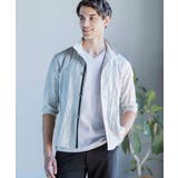 【大きいサイズあり】スタンドカラーシャツ/リネンワッシャー | MK MICHEL KLEIN homme | 詳細画像1