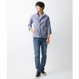 【大きいサイズあり】スタンドカラーシャツ/リネンワッシャー | MK MICHEL KLEIN homme | 詳細画像2