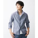 【大きいサイズあり】スタンドカラーシャツ/リネンワッシャー | MK MICHEL KLEIN homme | 詳細画像5