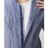 【大きいサイズあり】スタンドカラーシャツ/リネンワッシャー | MK MICHEL KLEIN homme | 詳細画像6