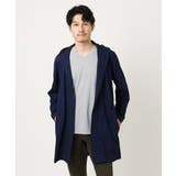 ネイビー | 【接触冷感】スイングメッシュカーディガン | MK MICHEL KLEIN homme