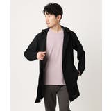 ブラック | 【接触冷感】スイングメッシュカーディガン | MK MICHEL KLEIN homme