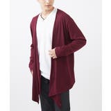 パープル | 【2WAY】ラップカーディガン/ソフトテレコ | MK MICHEL KLEIN homme