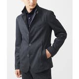 ダークグレー | 【全4サイズ展開】コンバーチブルジャケット/TEC EASY へリンボン | MK MICHEL KLEIN homme