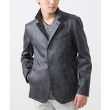 ブラック | 【洗える】コンバーチブルジャケット/TECEASYレザー | MK MICHEL KLEIN homme