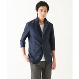 【洗える / 快適清涼素材】カラミメッシュ七分袖ジャケット | MK MICHEL KLEIN homme | 詳細画像7 