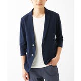 ネイビー | 【洗える / コットン100%】マイクロカノコストレッチジャケット | MK MICHEL KLEIN homme