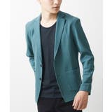 グリーン | 【大きいサイズあり】ラペルジャケットカーディガン | MK MICHEL KLEIN homme