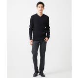 【洗濯機で洗える/全5色展開】Vネックニット/バイヤスへリンボン | MK MICHEL KLEIN homme | 詳細画像18