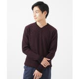 【洗濯機で洗える/全5色展開】Vネックニット/バイヤスへリンボン | MK MICHEL KLEIN homme | 詳細画像9