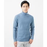 【洗濯機で洗える/大きいサイズあり】タートルニット/ステアストライプ | MK MICHEL KLEIN homme | 詳細画像10 