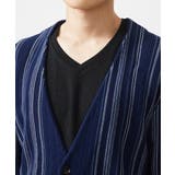 【大きいサイズあり】ストライプカーディガン/キュウネンコットン | MK MICHEL KLEIN homme | 詳細画像12 