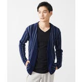 【大きいサイズあり】ストライプカーディガン/キュウネンコットン | MK MICHEL KLEIN homme | 詳細画像5 