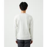 【Vネック/洗濯機で洗える】ランダムタック ストライプニット | MK MICHEL KLEIN homme | 詳細画像10