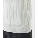 【Vネック/洗濯機で洗える】ランダムタック ストライプニット | MK MICHEL KLEIN homme | 詳細画像13